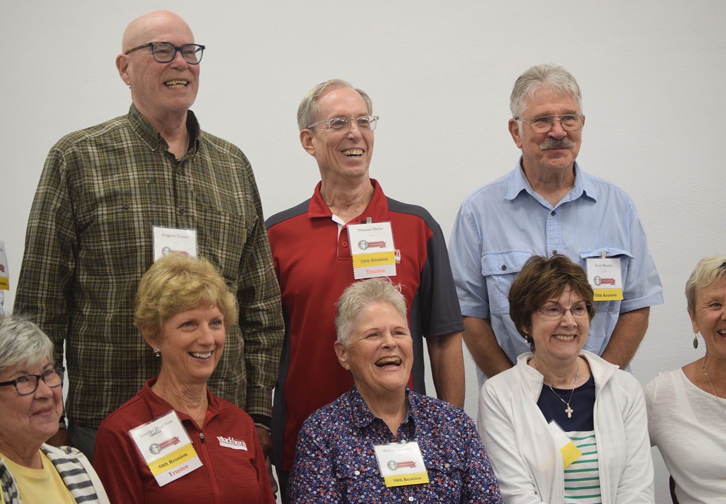 Alumni's posing for photo at the Reunion Class Brunch. HELP