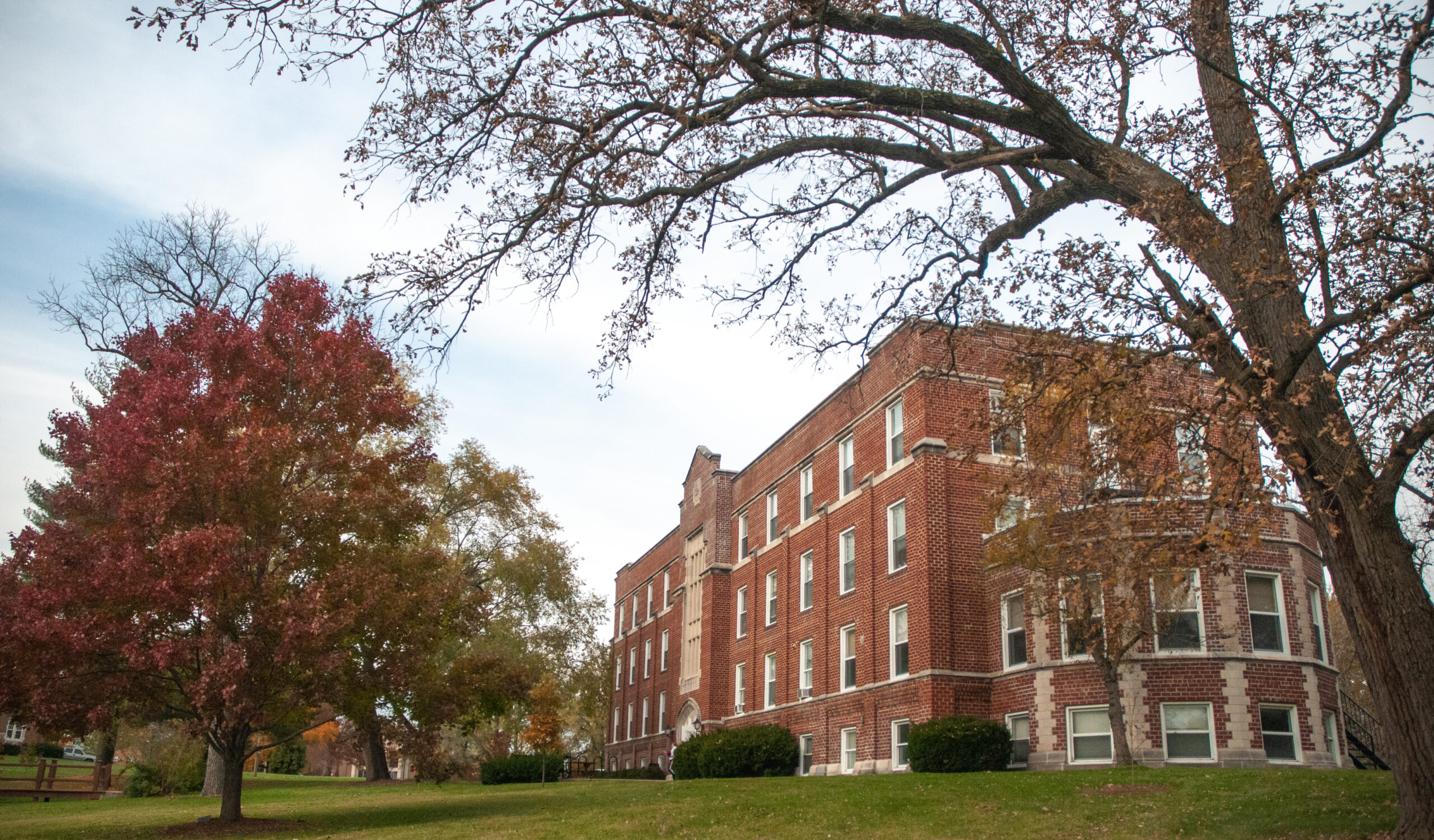Stoddard Hall - Blackburn's longest-standing residence hall, built by students as part of the Work Program.