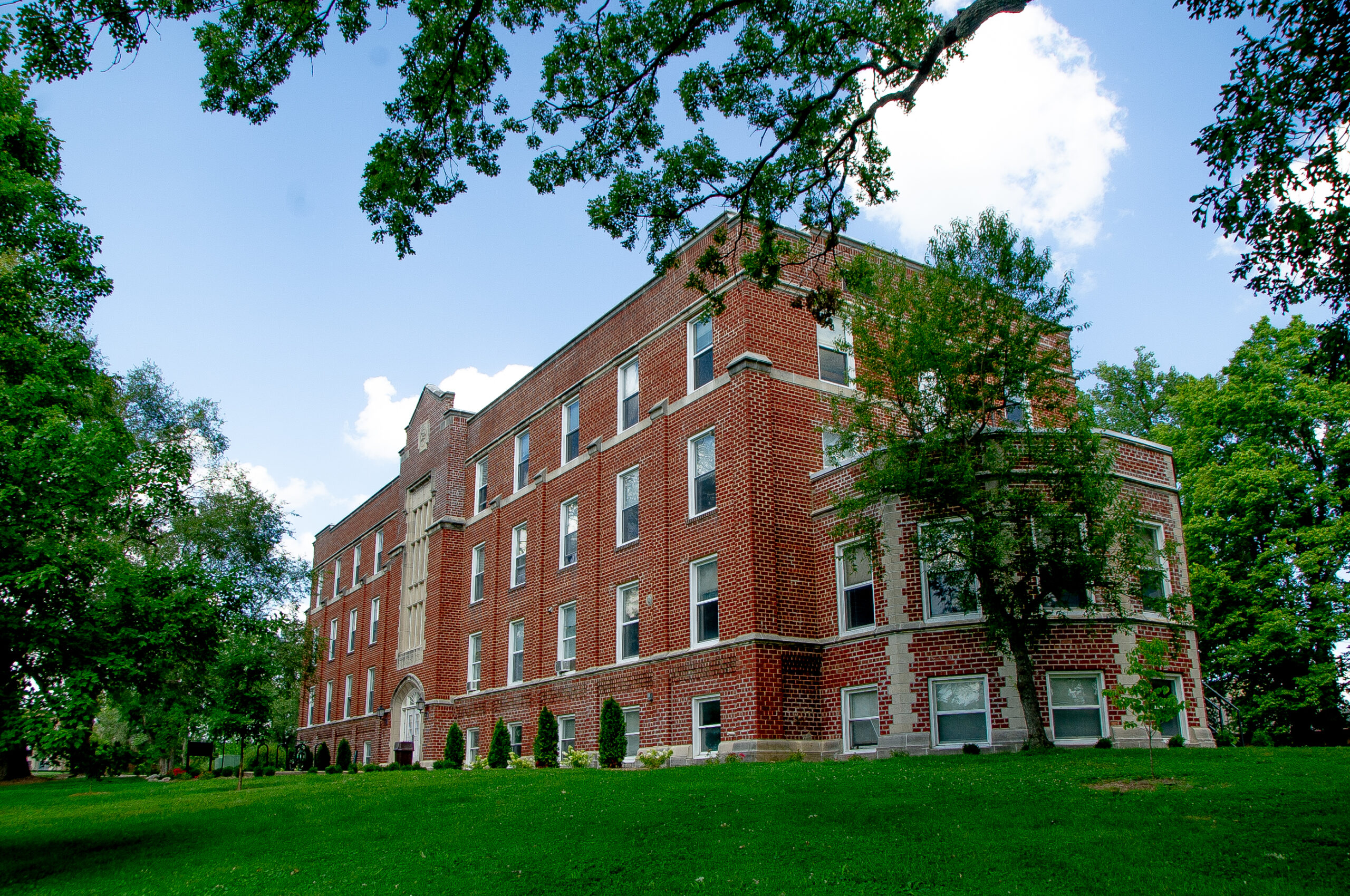 Wide view of Stoddard Hall.
