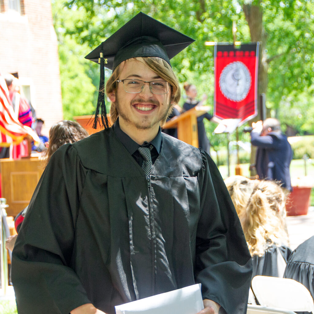 Blackburn College Class of 2024 Outstanding Graduate Logan Ullrich