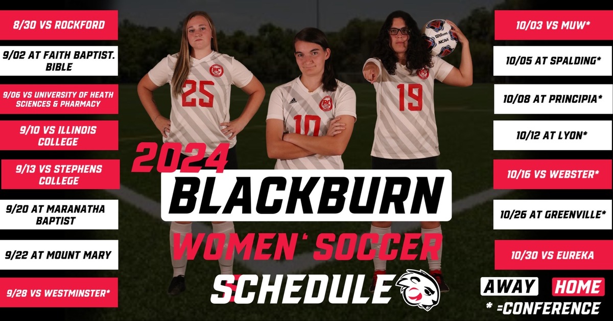 Blackburn College Women's Soccer Schedule Image - 2024-2025 - 9/28 vs Westminster home