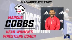 Marcus Cobbs, Blackburn's Head Women's Wrestling Coach