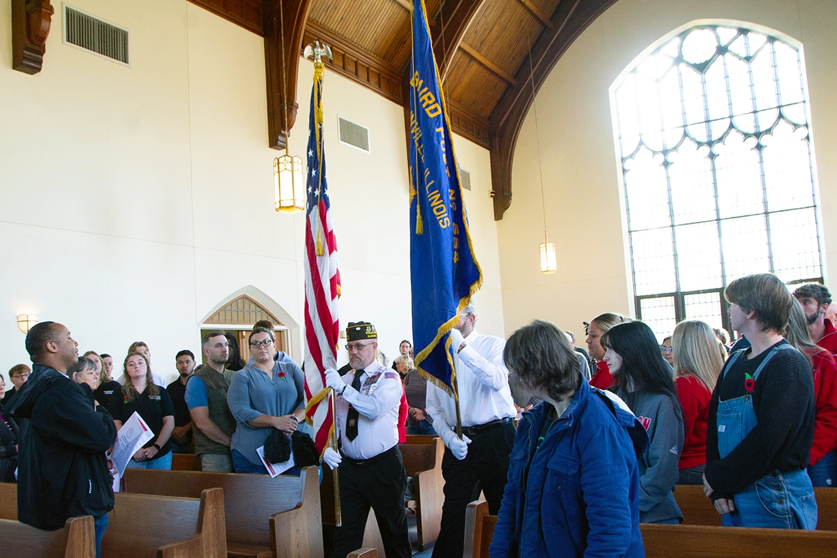 Blackburn College – Veterans Day Convocation 2024 – Color Guard copy Color Presentation Veterans Day 2024