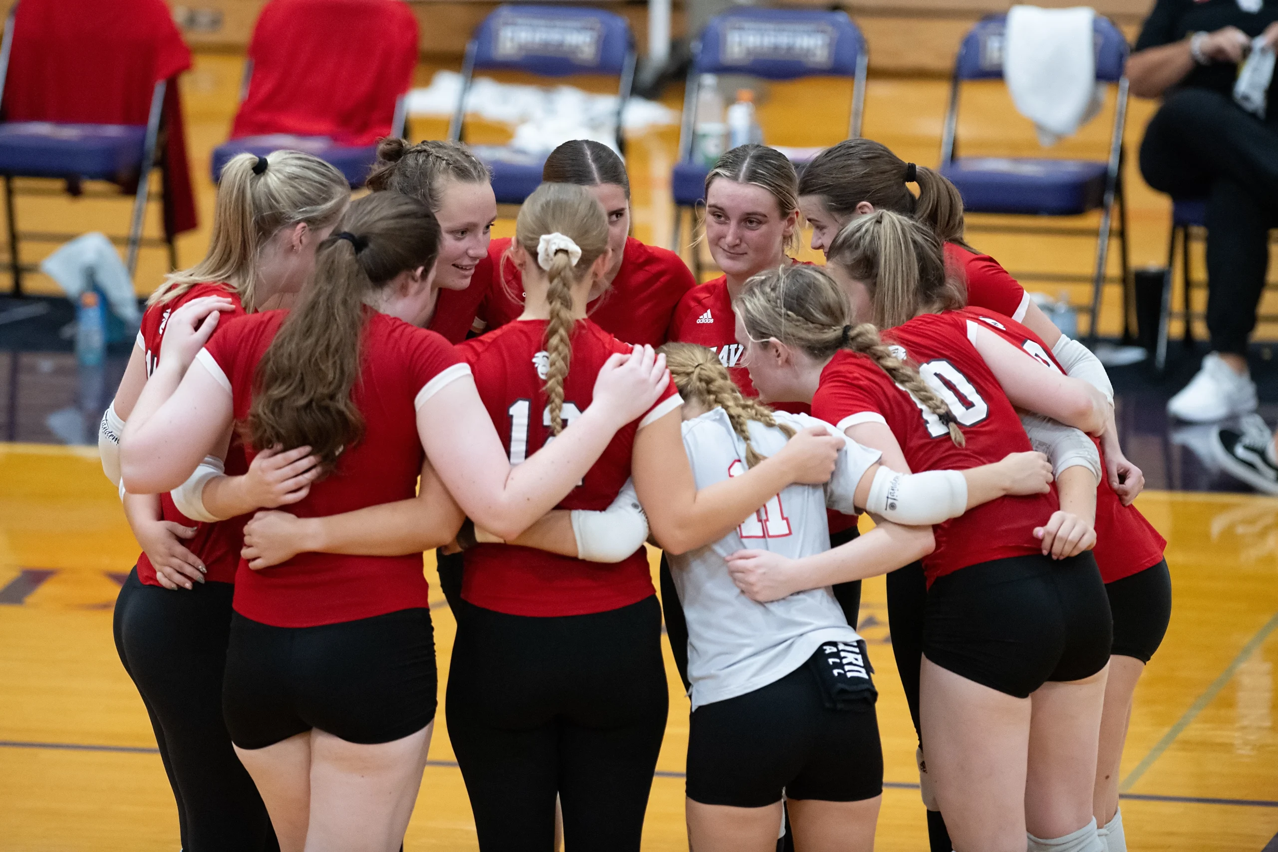 Volleyball huddle, 2024 season