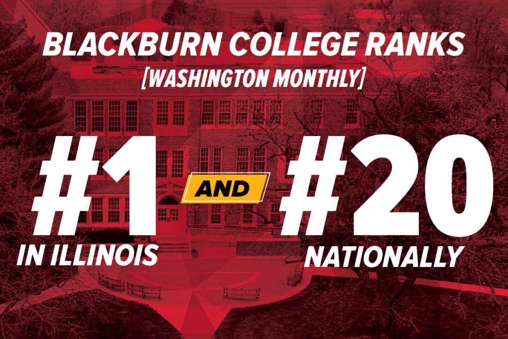 Blackburn College Ranked #1 in Illinois and #20 Nationally by Washington Monthly