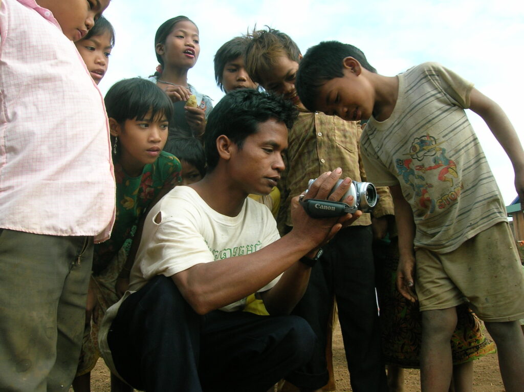 Daniel Lanctot visits village in Cambodia