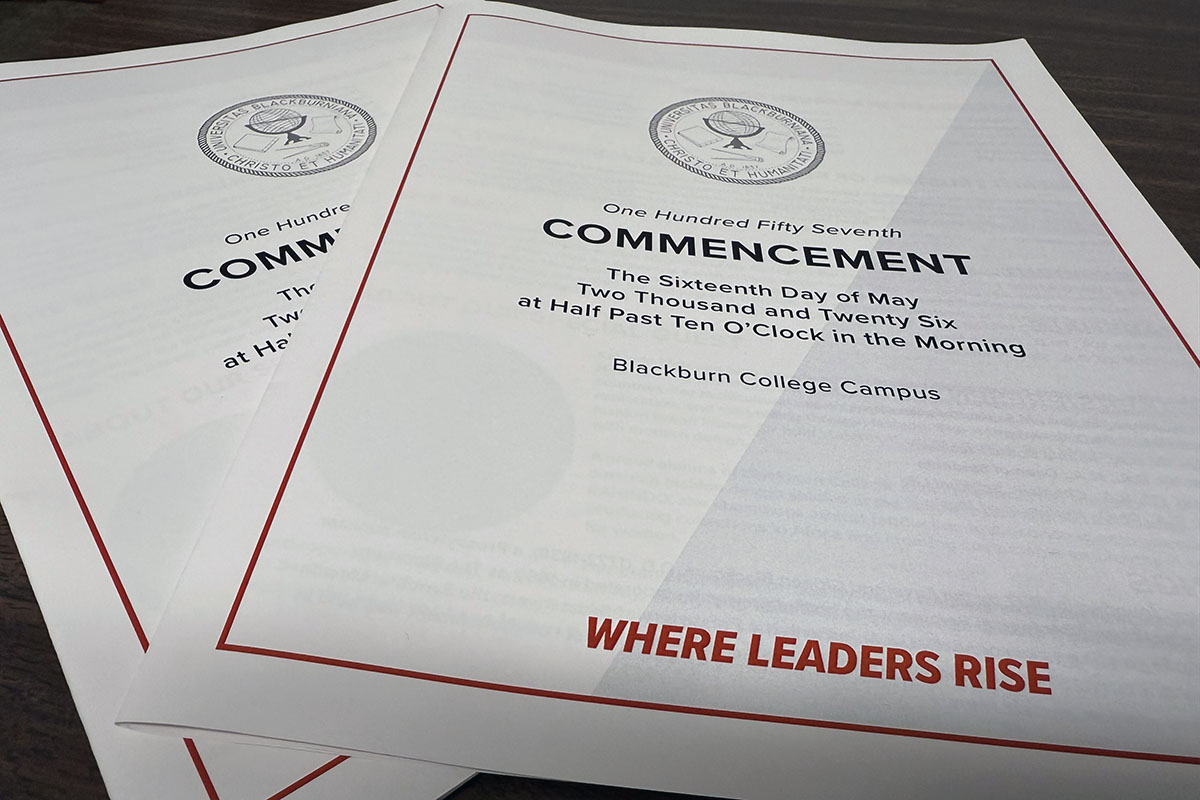 Blackburn College 2026 Commencement Program (digital