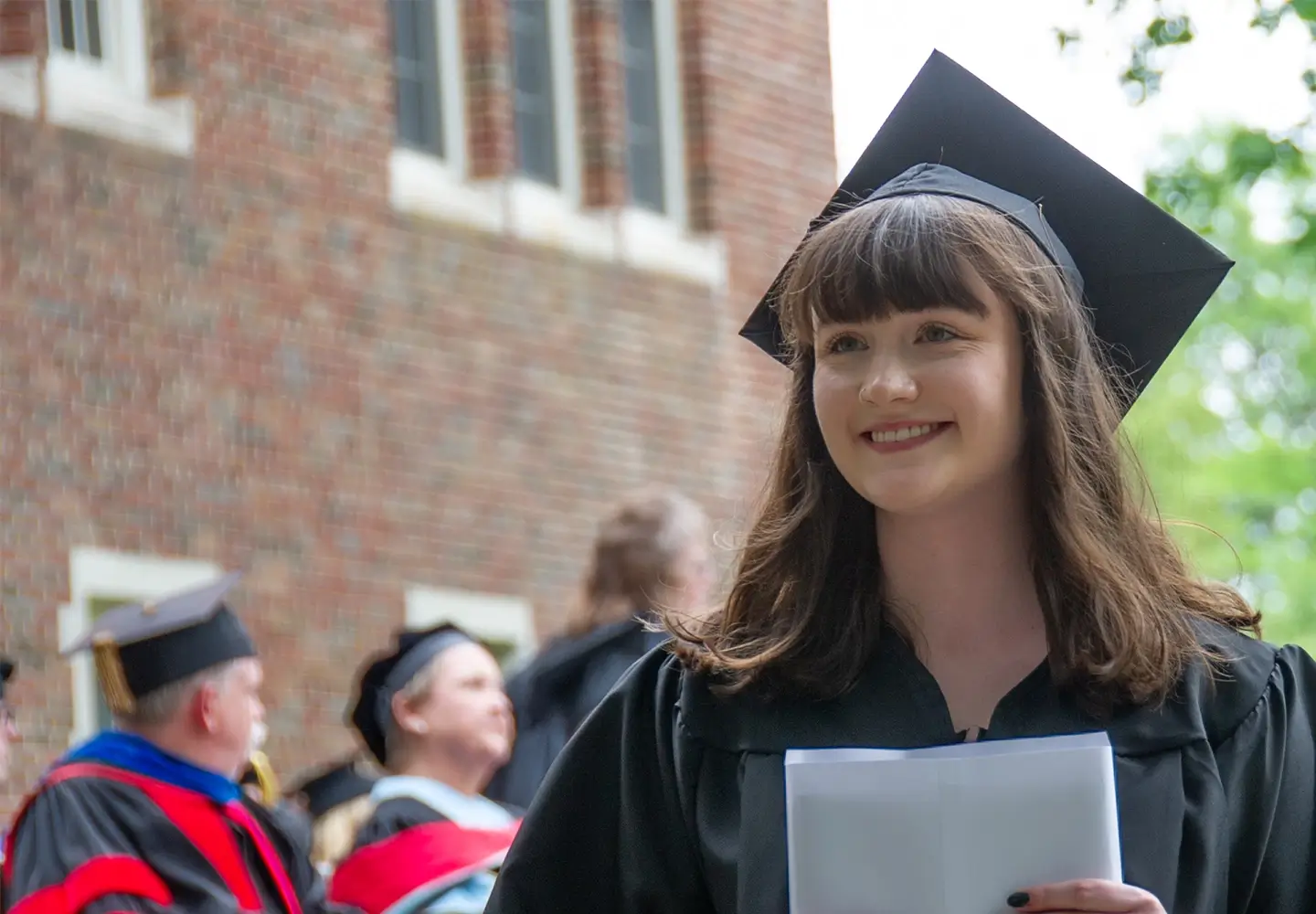 A picture of a graduating student